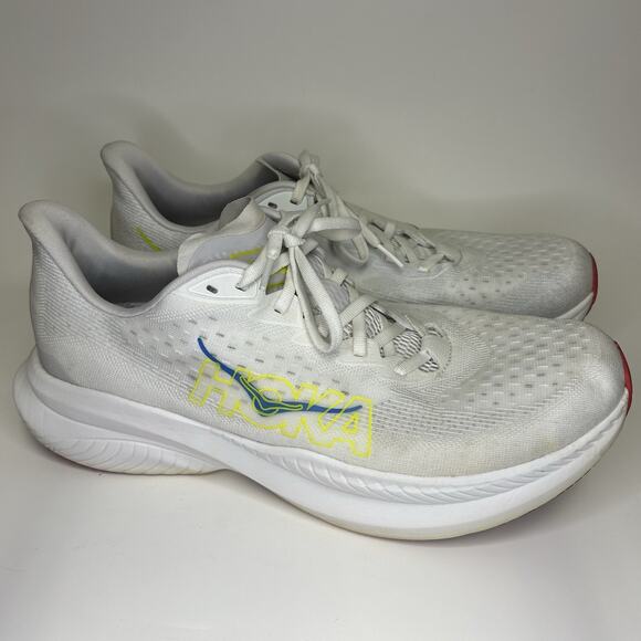 Hoka One One Mach 6 Men\'s Size 11.5 Running Shoes White Sneakers Athletic main image 10